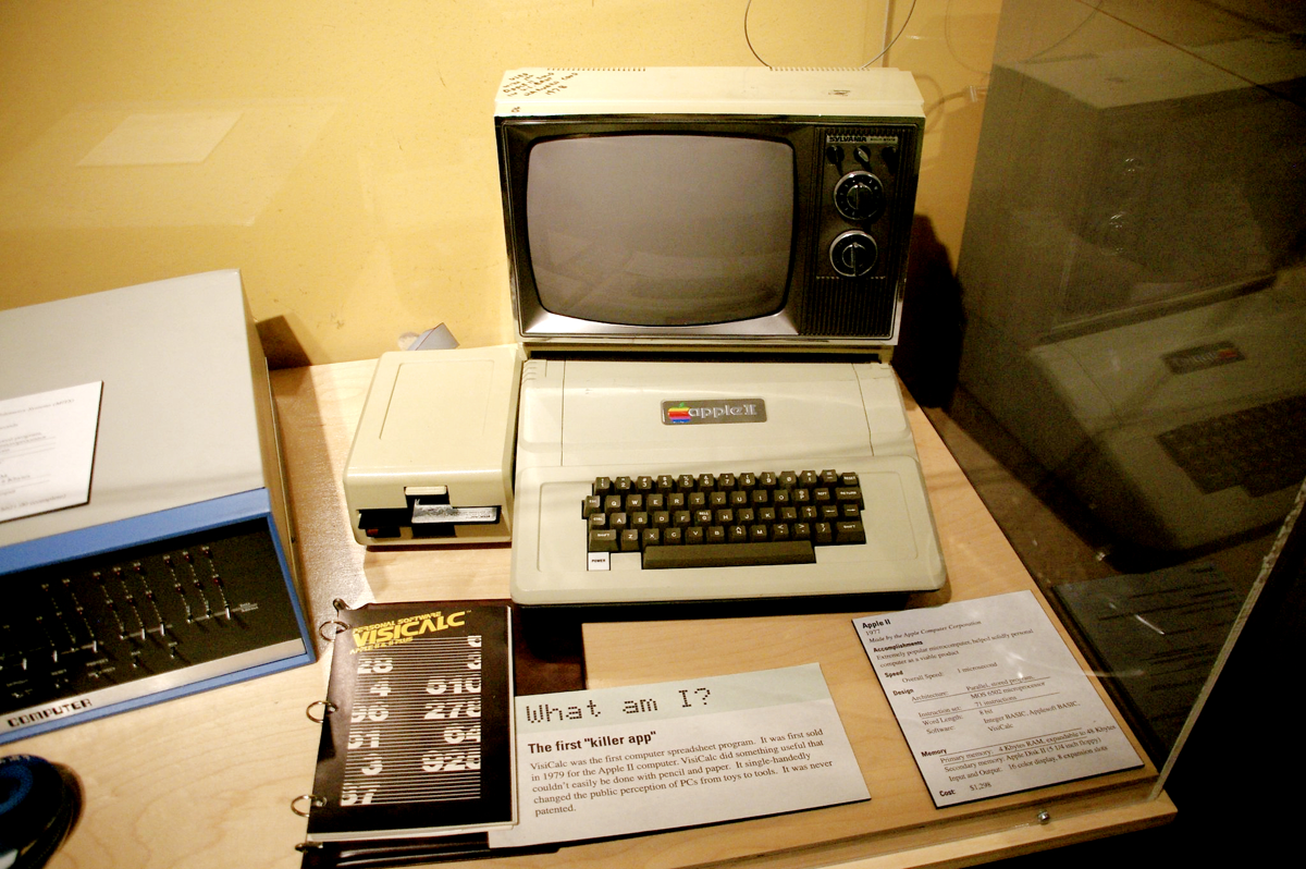 apple ii running visicalc