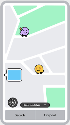 Arrow pointers on the map