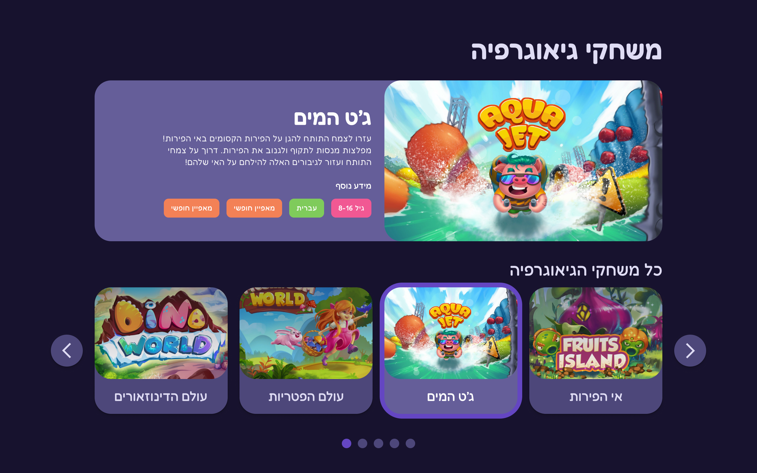 Game console interface