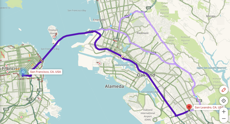 Driving in San Francisco — Waze navigation