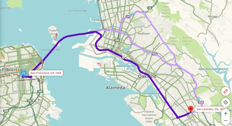 Driving in San Fran
