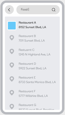 Waze In-app Search-ads in destination dialog